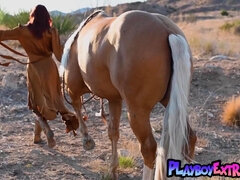 Tetona, Tetas naturales, Al aire libre, Pequeña, Coño, Pelirrojo, Solo, Tetas