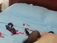 Italian Couple Having Fun Fucking in Bed with Big Cumshot on Tits