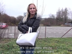 Blondine, Blasen, Sperma im mund, Spermaladung, Kehlenfick, Schwanz, Hd, Riesig