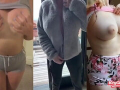 Duże cycki, Blondynka, Brunetka, Cycata, Domowej roboty, Pas, Student, Nastolatki