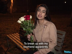 Romantic holiday evening and crazy sex affair with stranger