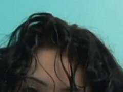 Asiáticoa, Banheiro, Morena, Peludoa, Xoxota, Ducha chuveiro, Solo chão