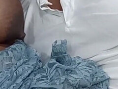 Desi Chithi Exposed Boobs in Her Stepson Then Deep Mouth Fucking and Hard Pussy Fucking