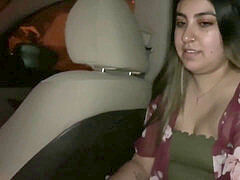 teen Baby Selena ditched on tinder tryst gives fellatio for ride home.