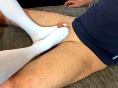 Sperm skott, Føtter, Fotjobb, Massasje, Sokker