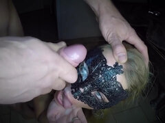 Dutch Masked Blonde Facial Cumshots And Cum In Eye Compilation Lots Of Sperm To Cum