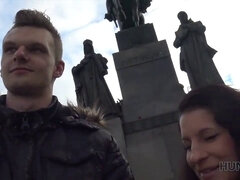 Cash-hungry teen hunter catches a lucky victim and gets her pussy paid for