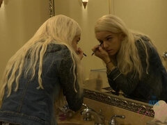 Watch Halle take a bath after your date