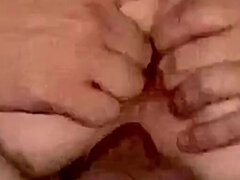 아마추어, 항문, 큰 엉덩이, 커플, 크림파이, 타는