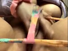 Brunetta, Hardcore, Latina, Leccata, Masturbazione, Punto di vista pov, Solo