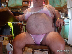 Leie, Spermaladung, Fett, Lingerie, Masturbation, Reif, Solo