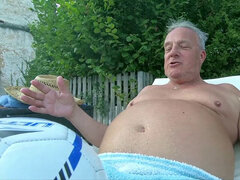 puny russian teenager nice blowjob and red-hot fuck by fat old man