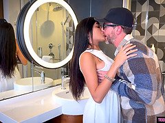 Mamada, Morena, Corrida, Hd, Latina, Gritar, Adolescente, Tetas