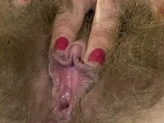 Leie, Arsch, Gesichtssitzen, Behaart, Pissen, Muschi