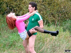 Redhead in anal pick up sex video