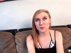 audition ladyboy masturbating and stroking her cock