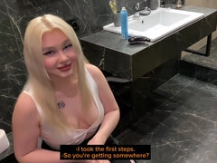 She gave me a suck off at the corporate party, I came in her mouth, the manager eyed us - incredible sex!