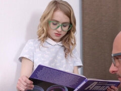 Babe, Stor pik, Blondine, Kysse, Naturlige bryster, Trusser, Ridning, Mager