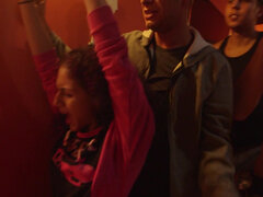 Avsugning, Bil, Sperma shot, Ansiktsbehandling, Handjobb, Utomhus, Party, Voyeur