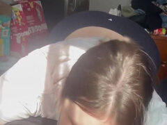 Leie, Grosser schwanz, Grosse titten, Pummelig, Kehlenfick, Schwanz, Riesig, Pov