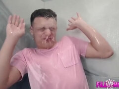 Stor rumpe, Store pupper, Blond, Britisk, Barmfager, Enorm, Mamma, Dusj