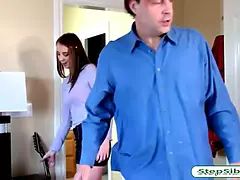 Sexy teen Chloe Scott banged by stepdad