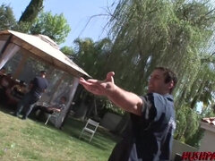 Grosse titten, Blondine, Hundestellung, Gruppe, Party, Muschi, Titten, Ehefrau