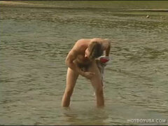 This sexy solo jerk off session features 24 year old Bo Scott. After skinny dipping in the lake, Bo moves to a secluded area on shore.