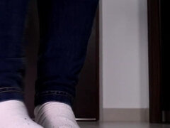 Brunette brune, Tchèque, Européenne, Femme dominatrice, Fétiche, Fétiche des pieds, Pov, Chaussettes