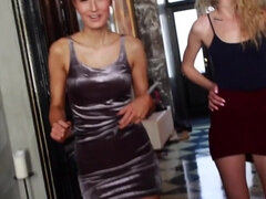 Alluring skinny sluts memorable porn clip