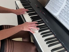 아마추어, 흑갈색 머리, 여자 지배, 랑제리, 정부, 혼자