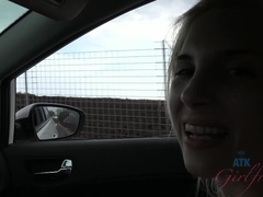 Zadek, Blondýna, Přítelkyně, Drobounká, Pička, Sprcha, Kouření, Kozičky