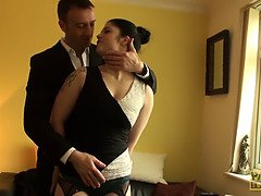 Lucia Love rides maledom cock in stockings