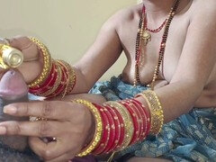 Close-up, indian newly married, married wife