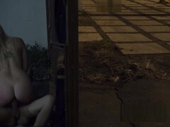 Blondine, Hårdt, Udendørs