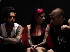 Analny, Tyłek, Sperma, Podwójna penetracja, Got, Naturalny, Strona, Tatuaż