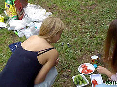 素人, 大学生, 指いじり, アウトドア, パーティ, 現実, ロシア人, タトゥー