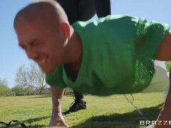 Football Team Try-outs with the Bustiest Coach Nina Elle