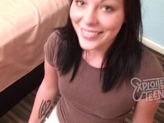 Leie, Blasen, Braunhaarige, Hd, Piercing, Rasiert, Jungendliche (18+), Titten