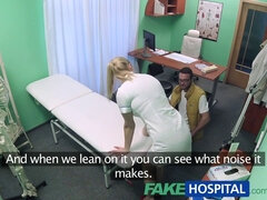 Naughty nurse gets her pussy pounded by a naughty patient in a fakehospital reality roleplay