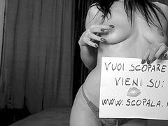 Amateur, Grosse bite, Tir de sperme, Italienne, Adolescente