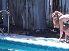 Grote kont, Grote mammen, Blond, Rondborstig, Sperma shot, Natuurlijke tieten, Gezichtspunt, Tieten likken
