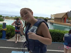 Fürdőszoba, Strand, Cumizás, Ruha, Lábszex, Bugyi, Filigrán alkatú, Nuni