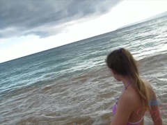 Amateur, Culo, Bikini, Rubia, Perforación, Coño, Afeitado, Ducha