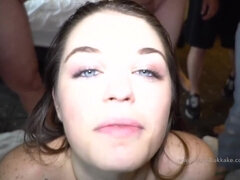 Amatorka, Tyłek, Brunetka, Bukkake, Zwariowany, Głebokie gardło, Grupa, Nastolatki