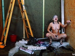 Amatorka, Wytrysk, Dildo, Erotyczna dziura, Hardcore, Masturbacja, Satyna, Ssanie