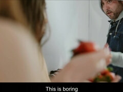 Utrolig, Rumpe, Brunette, Gal, Lesbisk, Russer, Pupper, Våt