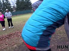 Woman doesnt feel shy to be penetrated in front of husband