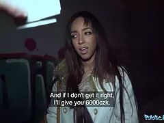 Public agent when she eyed the size of his Big Cock she wanted it deep in her labia