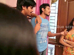 Asiatica, Zia, Indiana, Baciando, Domestica, Figa, Giochi